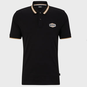 Luxury  Regular Fit Patched Logo Polo T-Shirt