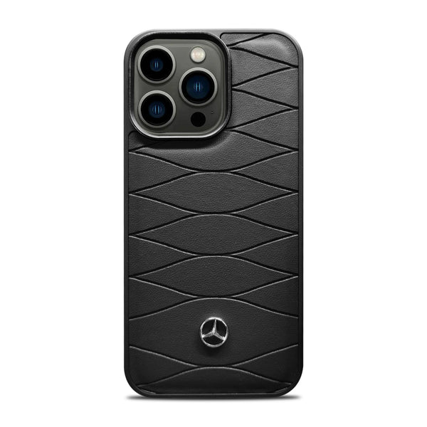 Mercedes-Benz Leather Black Textured Case 13, 14 & 15 Series