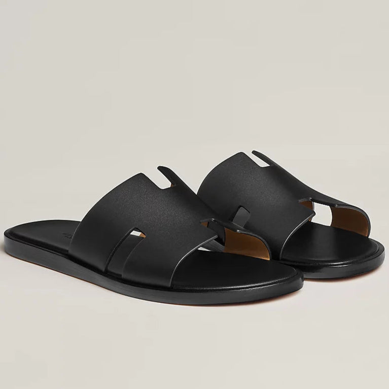 【新品】 SLIPPER　　　　 LEATHER/BLACK 26㎝ Schutz Enola Sporty Leather Sandals | Saks Fifth Avenue