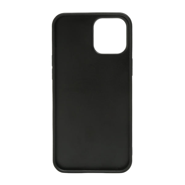 Wolf Leather Back Case Cover - Black