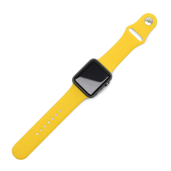 Silicone Sports Watch Strap for Apple Watch Series 5/4/3/2/1 (Yellow)
