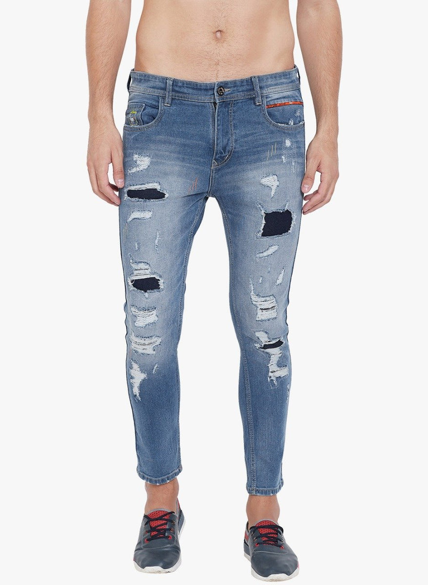 New model cheap jeans damage