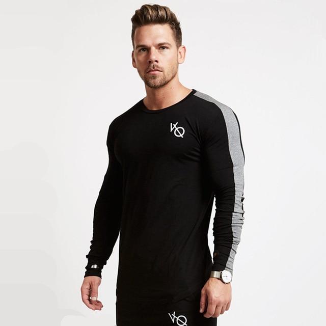 Long sleeve cotton workout on sale shirts