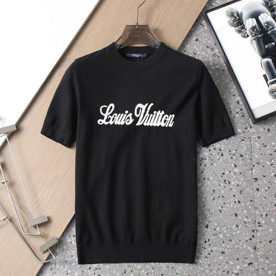 Black Color Men T-shirt Louis Vuitton  Mens tshirts, Casual shirts for men,  Monogram t shirts