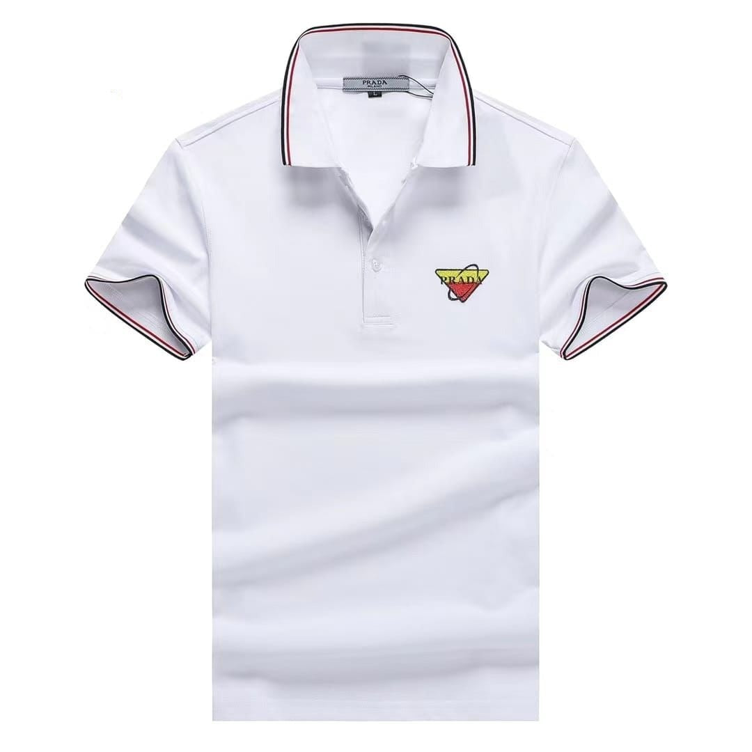 Imported Logo-Patch Cotton Polo T-Shirt – Yard of Deals