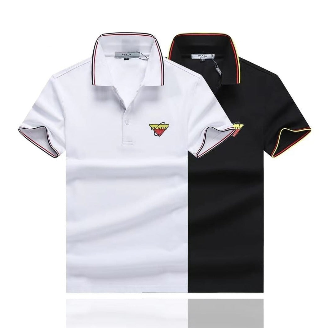 Imported Logo-Patch Cotton Polo T-Shirt – Yard of Deals