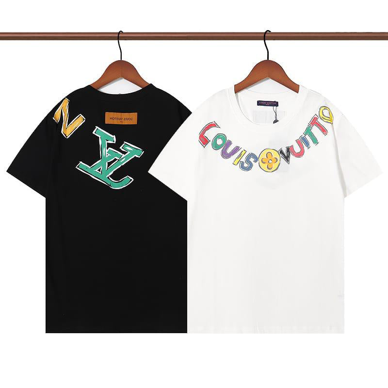 Front-And-Back Letters Print T-Shirt – Yard of Deals