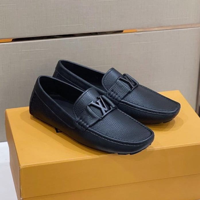 Louis Vuitton Monte Carlo Moccasin Black Taiga