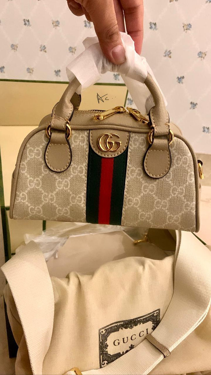 Gucci, Bags, Authentic Gucci Gg Boston Speedy Satchel