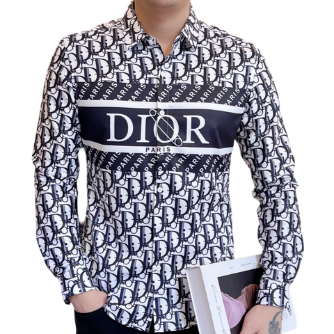 Exclusive Luxury All Ober Logo Printed Shirt