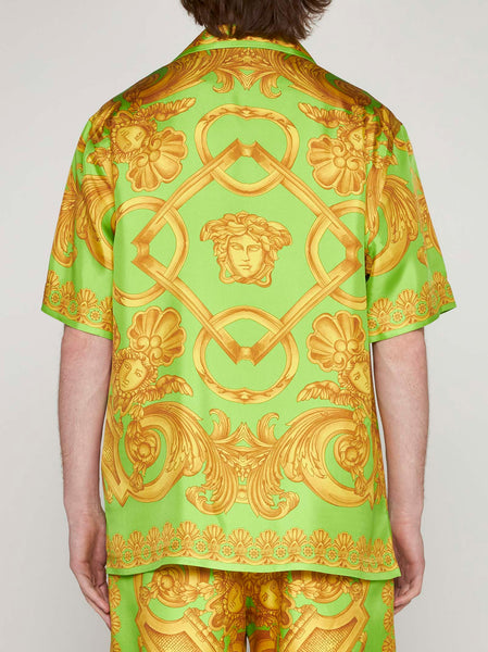 Premium Barocco Print  Drop Shoulder Shirt