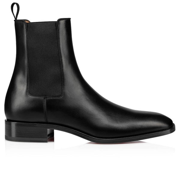 Premium Black Leather Chelsea Boots for Men