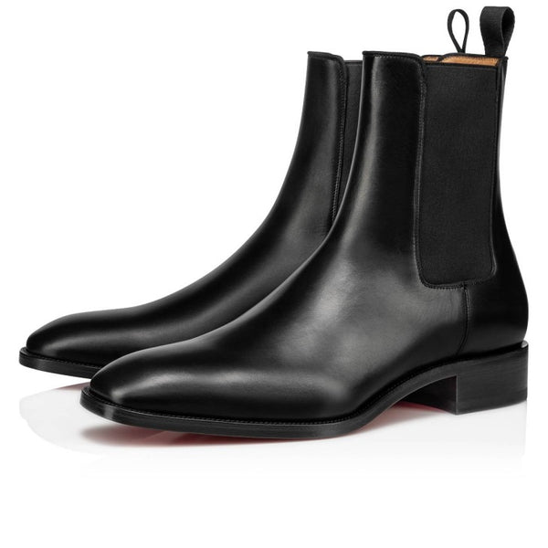Premium Black Leather Chelsea Boots for Men