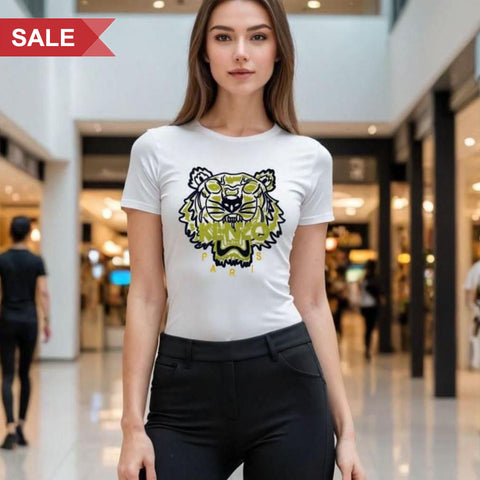 Tiger Print Seasonal Crew-Neck T-shirt