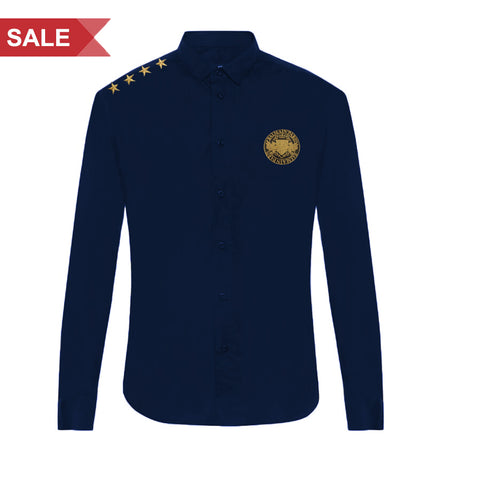 Designed With Initial Pocket Formal Shirt For Men