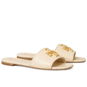 Eleanor Logo-Plaque Open-Toe Sandals