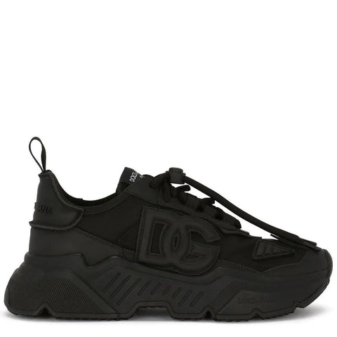 Imported Luxury Chunky Sneakers – Premium All-Black Designer Footwear