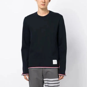 Logo-patch long-sleeve Pullover