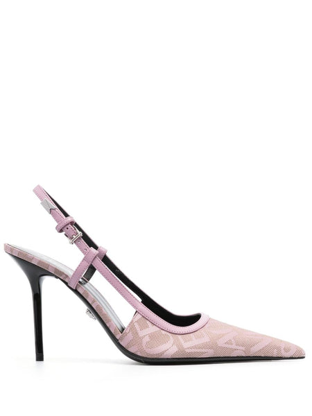 Luxury Branded  All over Slingback Pumps