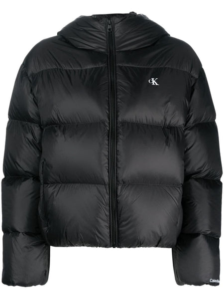 Luxury Logo-Print Down Puffer Jacket