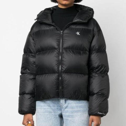 Luxury Logo-Print Down Puffer Jacket