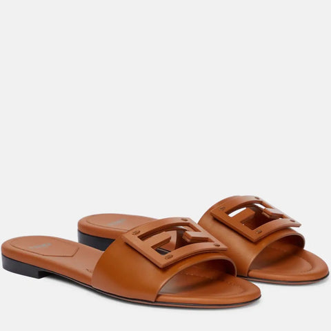 Signature Leather Slides For Women