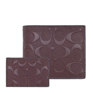 Coin Wallet In Signature Leather