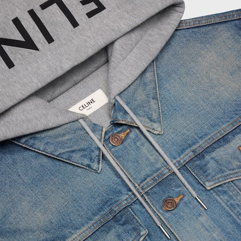 Premium Logo-Print Denim Jacket