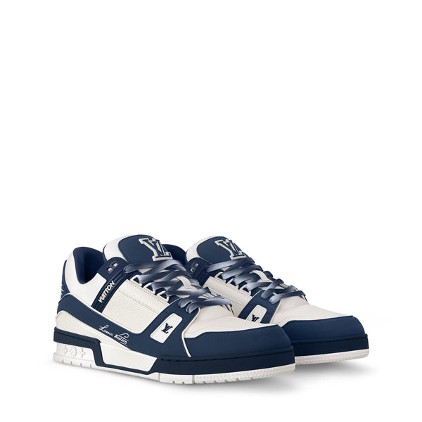 Premium White and Navy Sneakers