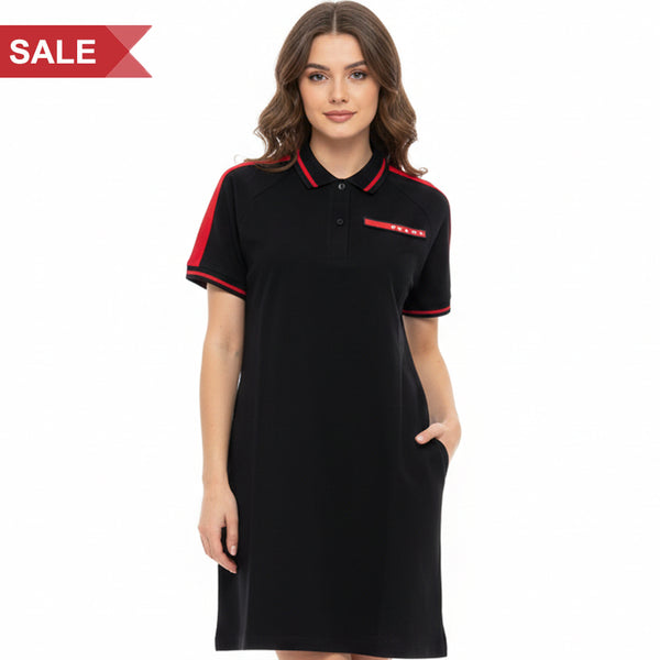 Women’s Imported Polo T-Shirt White Dress Sporty Chic Style