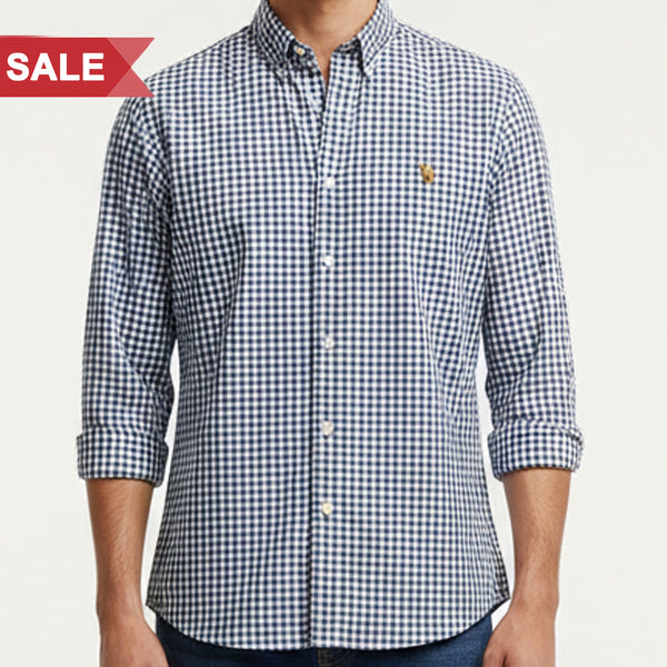 Imported  Brand  Men’s Smart Casual Checkered Shirt