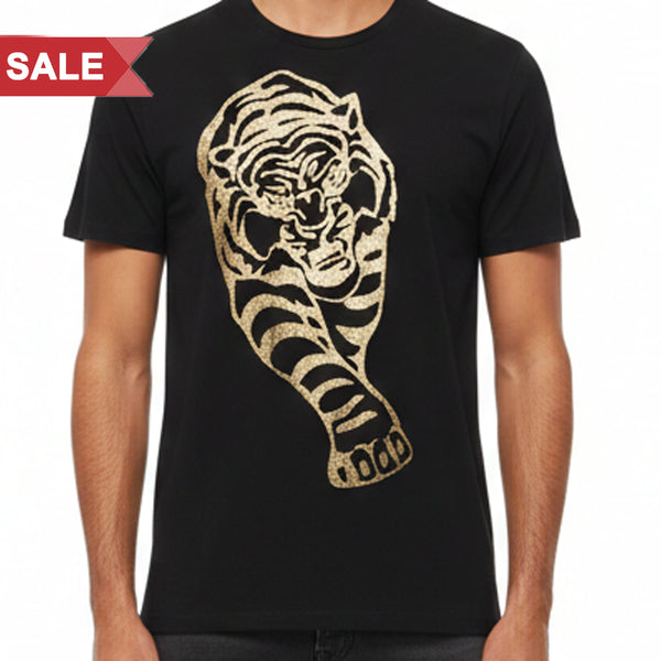 Men’s Premium Black Tiger Graphic T-Shirt