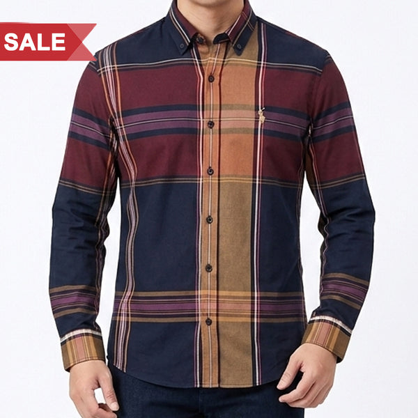 Premium Multicolor Checkered  Casual Shirts  Classic Fit