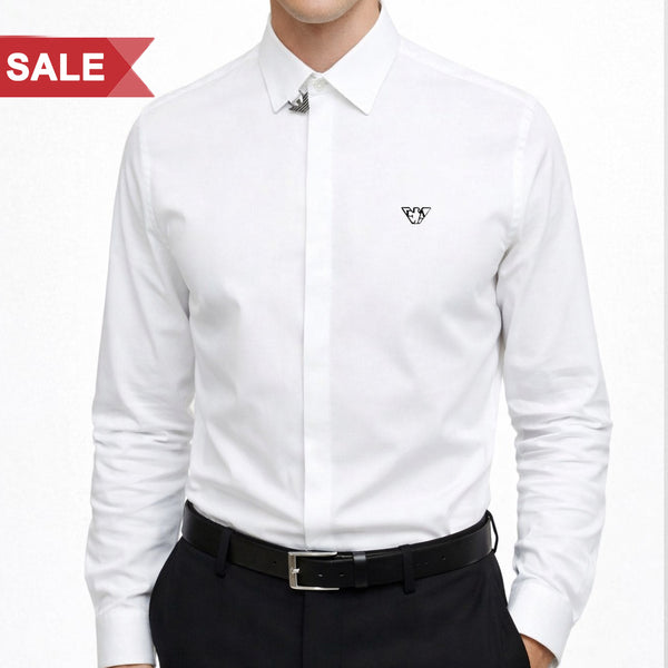 Elegant White Premium Formal Shirt for Men