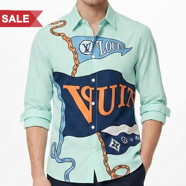 Premium Designer Printed Full Sleeve Shirt Bold Graphic Style