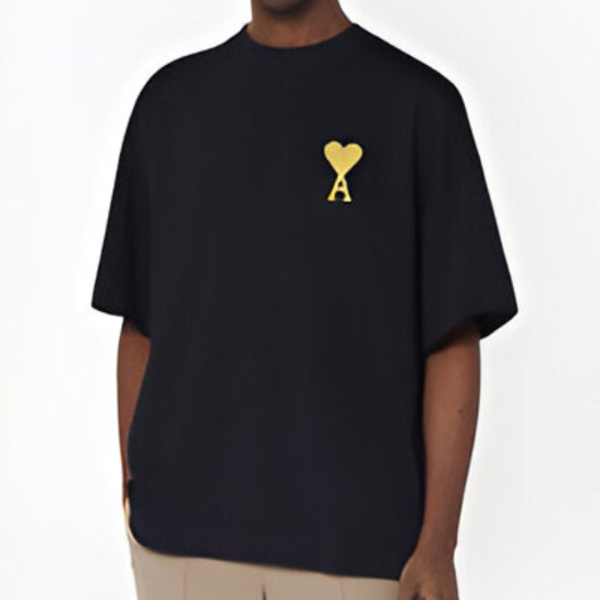 Branded  Black Premium Tee With Embroidered Logo