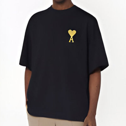 Branded  Black Premium Tee With Embroidered Logo