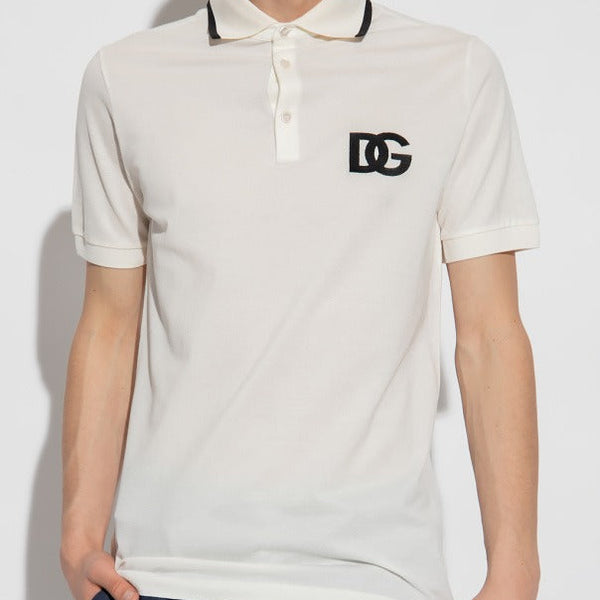 Premium White Logo Polo Shirt  Timeless Elegance with Modern Edge