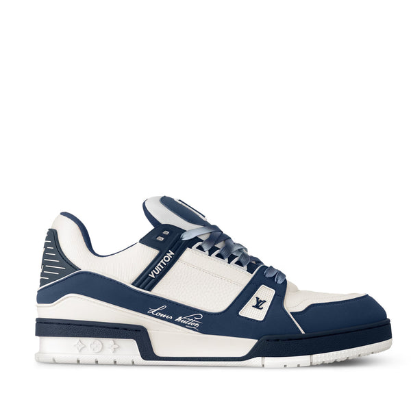 Premium White and Navy Sneakers