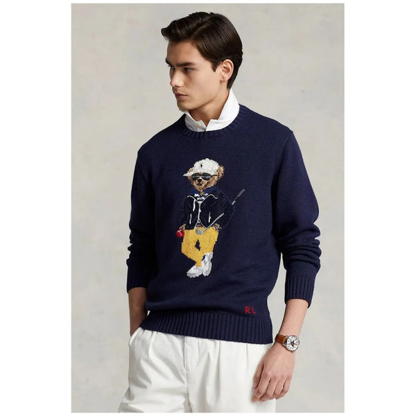 Premium Bear Embroidered  Pullover For Men