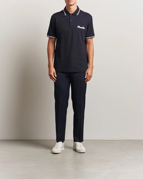 Men’s Black Polo T-Shirt with Contrast Collar  Premium Casual Fit