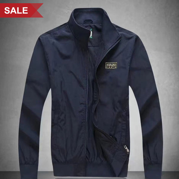 Blue Premium Regular Fir Zip-upr Jacket