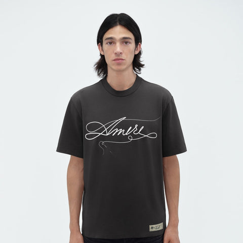 Premium Stitch logo-Print Drop Shoulder T-shirt