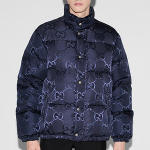 Luxury  Logo-Jacquard Quilted Shell Down Jacket