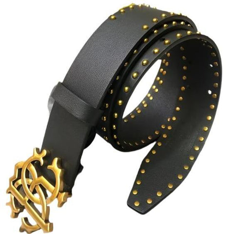 Studded  Stylish Branded Leather Belt