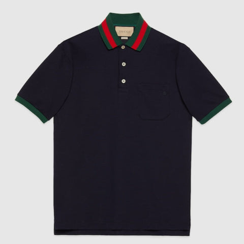 Elegant and Premium  Piquet Polo With Web Collar T-shirt