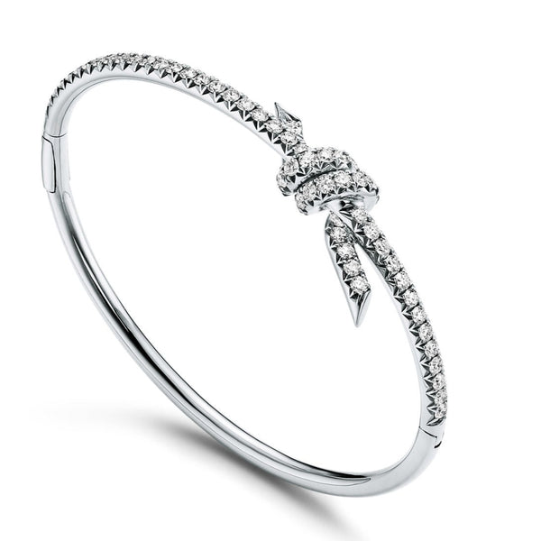 Elegance Diamond Knot Nail Bangle