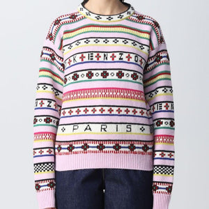 Imported Striped Wool Pullover