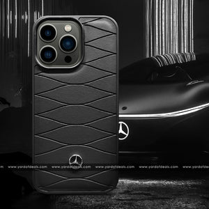 Mercedes-Benz Leather Black Textured Case 13, 14 & 15 Series