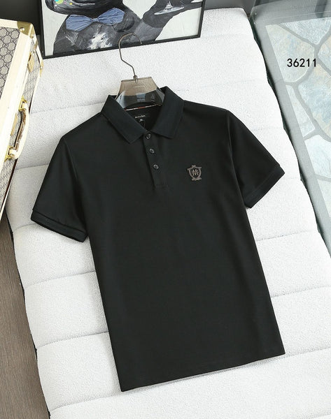 Premium Black Polo Neck T-Shirt for Men